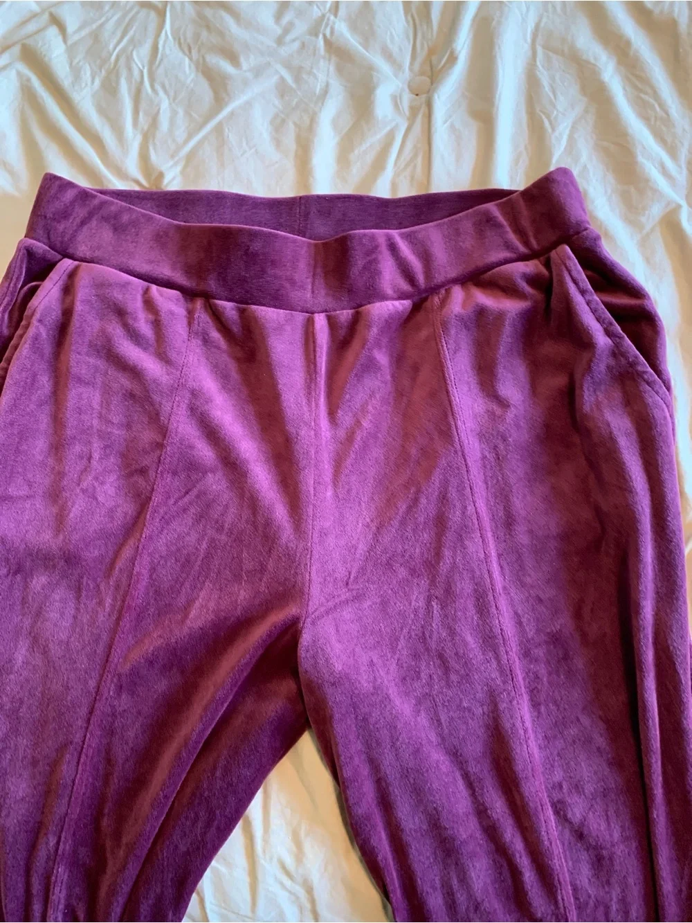 Cable & Gauge Plush Hooded lounging set  - Burgundy size large